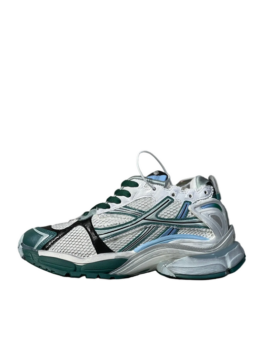 Balenciaga 7.5th Generation Sneaker in White/Green Stripe: Racing Edge