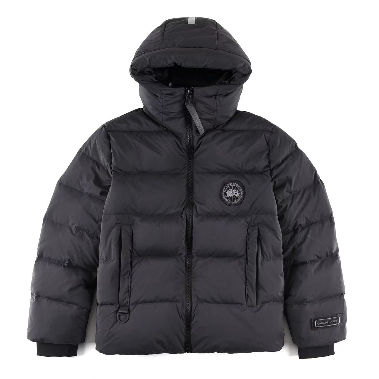 TRAPSTAR IRONGATE DETACHABLE HOODED PUFFER JACKET BLACK