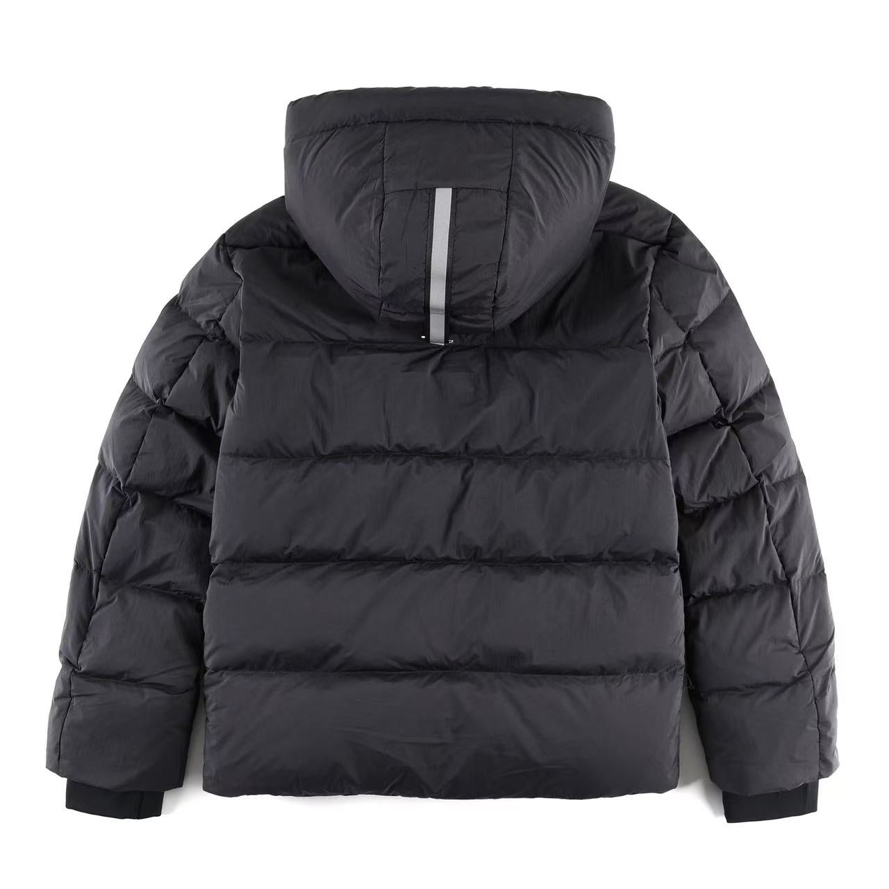 TRAPSTAR IRONGATE DETACHABLE HOODED PUFFER JACKET BLACK
