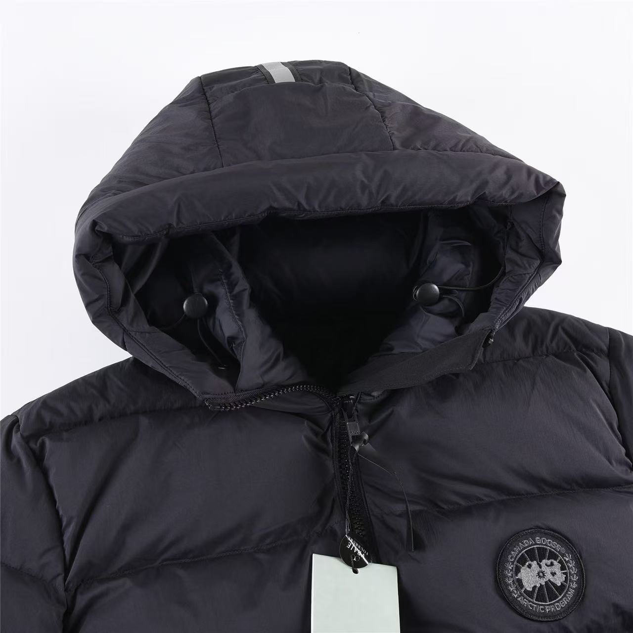TRAPSTAR IRONGATE DETACHABLE HOODED PUFFER JACKET BLACK
