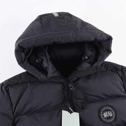 TRAPSTAR IRONGATE DETACHABLE HOODED PUFFER JACKET BLACK