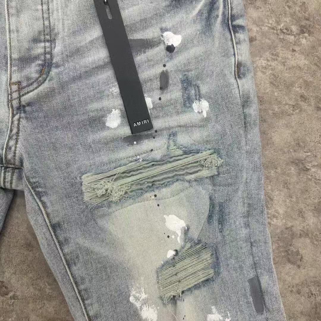 AMIRI MX1 PAINTER JEANS BLUE