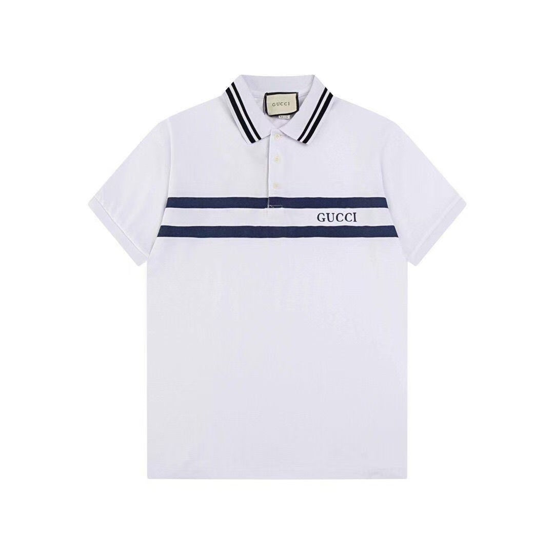 Christian Dior "Striped Logo" Polo Shirt