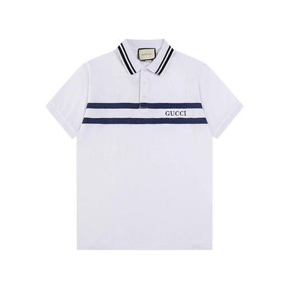 Christian Dior "Striped Logo" Polo Shirt