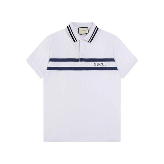 Christian Dior "Striped Logo" Polo Shirt