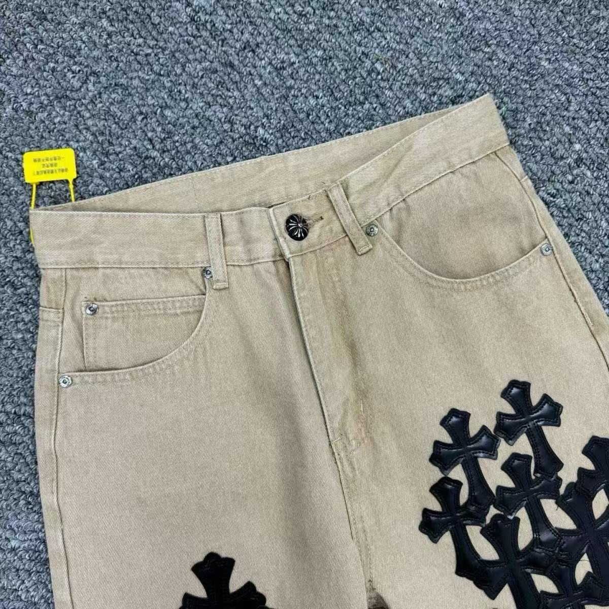 CHROME HEARTS JEANS BROWN