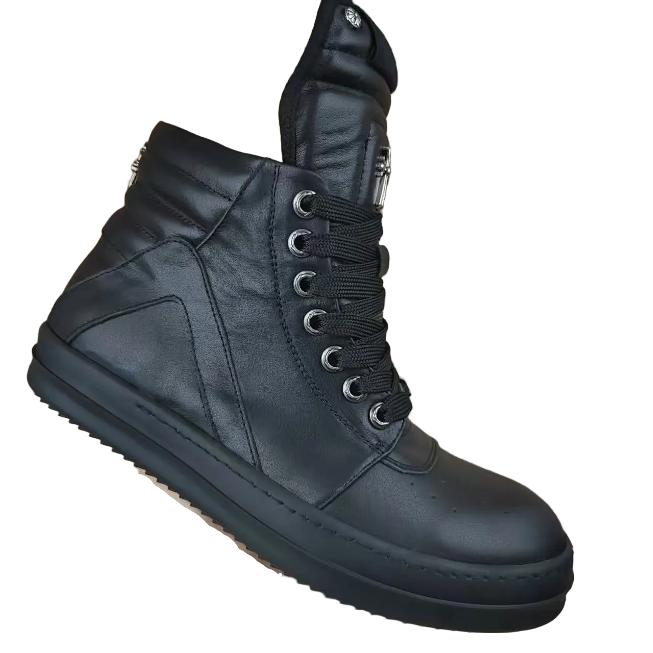 Rick Owens Black High-Top Platform Boots