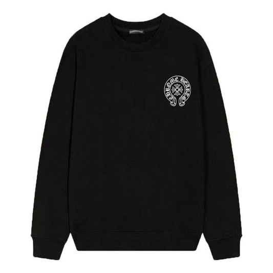 CHROME HEARTS HORSE SHOE LOGO SWEATSHIRT BLACK