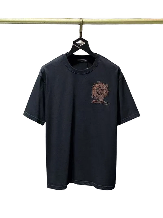 Chrome Hearts Classic Crewneck T-Shirt in Black/Brown