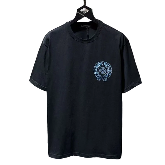 Chrome Hearts Classic Crewneck T-Shirt in Black/Blue