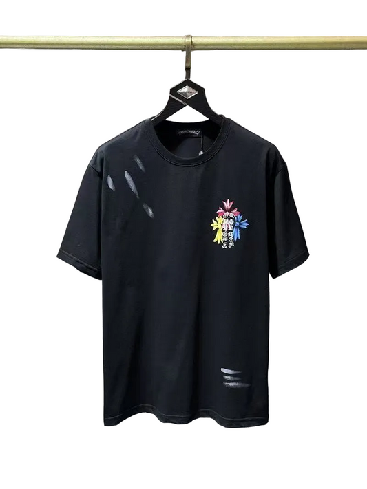 Chrome Hearts Classic Crewneck T-Shirt in Black/Multi-Color