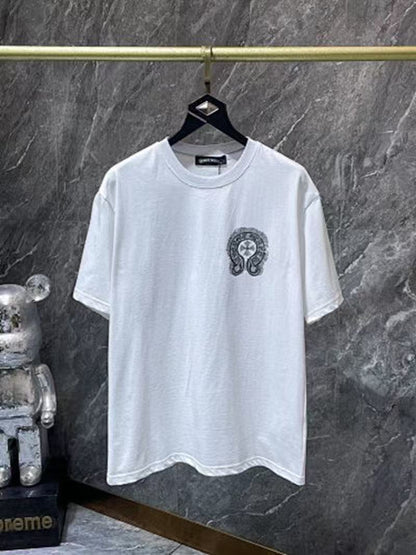Chrome Hearts Classic Crewneck T-Shirt in White/Black