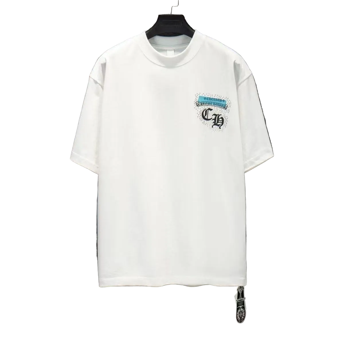 Chrome Hearts Classic Crewneck T-Shirt in White/Blue