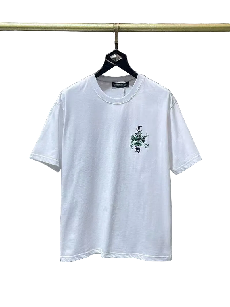 Chrome Hearts Classic Crewneck T-Shirt in White/Green