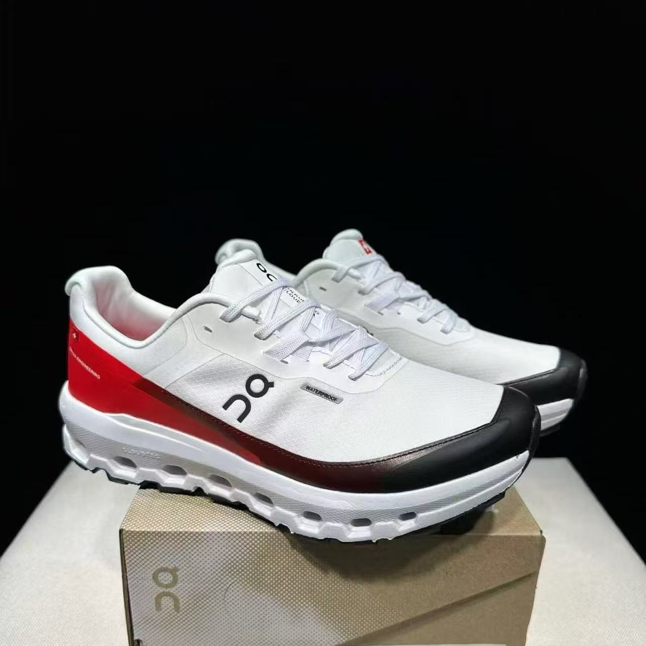 On: White/Red/Black – Engineered for High-Contrast Performance