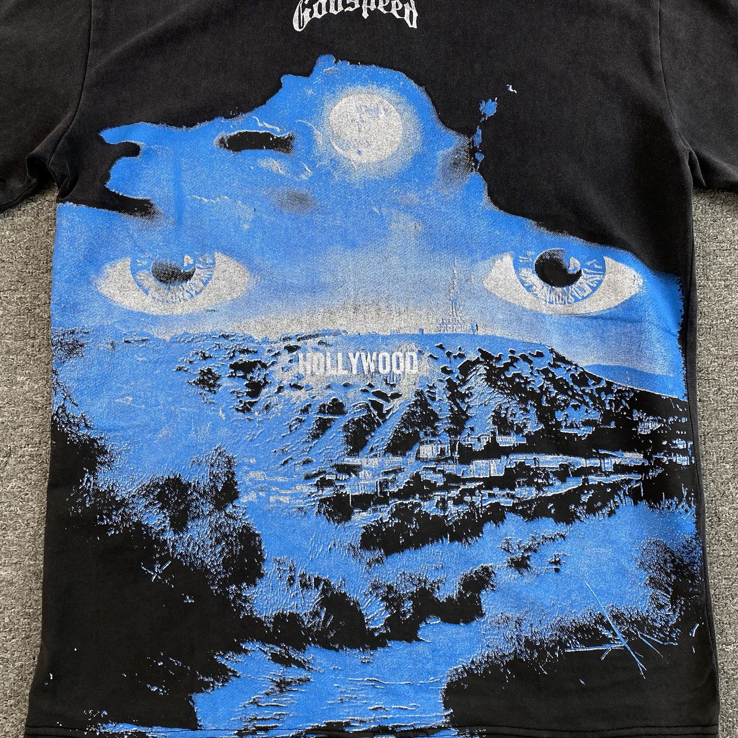 GODSPEED HILLS HAVE EYES T-SHIRT WASHED BLACK