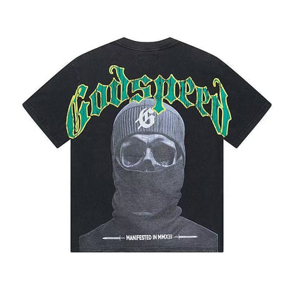 GODSPEED BALACLAVA SZN T-SHIRT WASHED BLACK