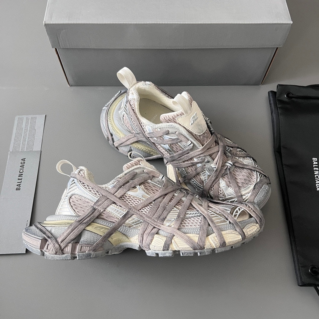 Balenciaga 3XL Sneaker in Oatmeal: Subdued Scale