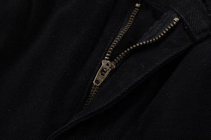 CHROME HEARTS BLUE CROSS PATCH JEANS BLACK