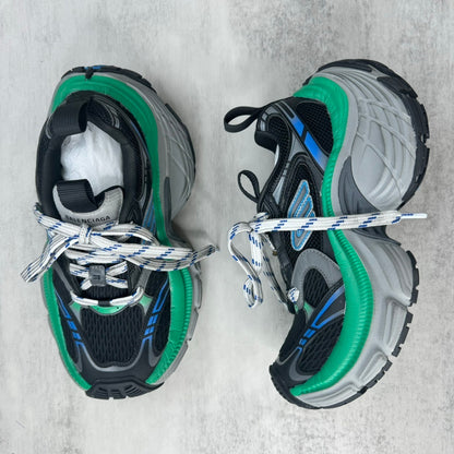 Balenciaga 10XL Sneaker in Black/Blue/Green: Chromatic Tectonics