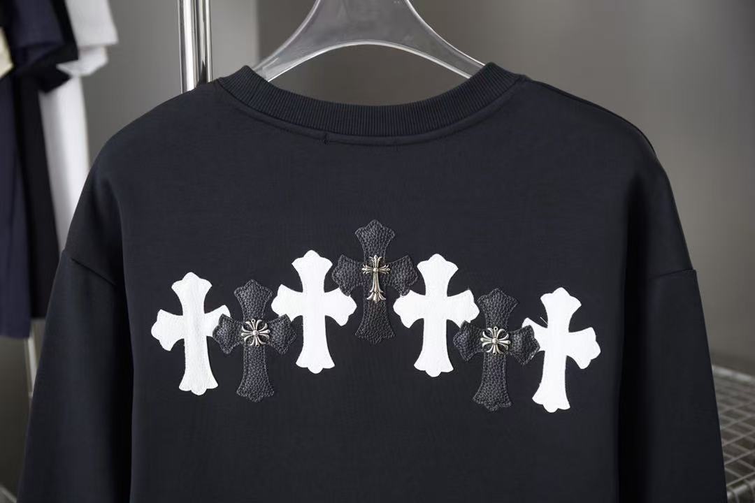 CHROME HEARTS CROSS PATCH SWEATSHIRT BLACK
