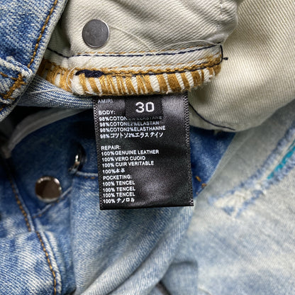 AMIRI VARSITY LOGO JEANS - Prime Reps