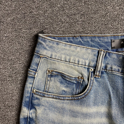 AMIRI VARSITY LOGO JEANS - Prime Reps