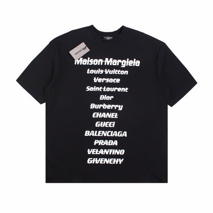 BALENCIAGA DESIGNER NAMES T-SHIRT BLACK - Prime Reps