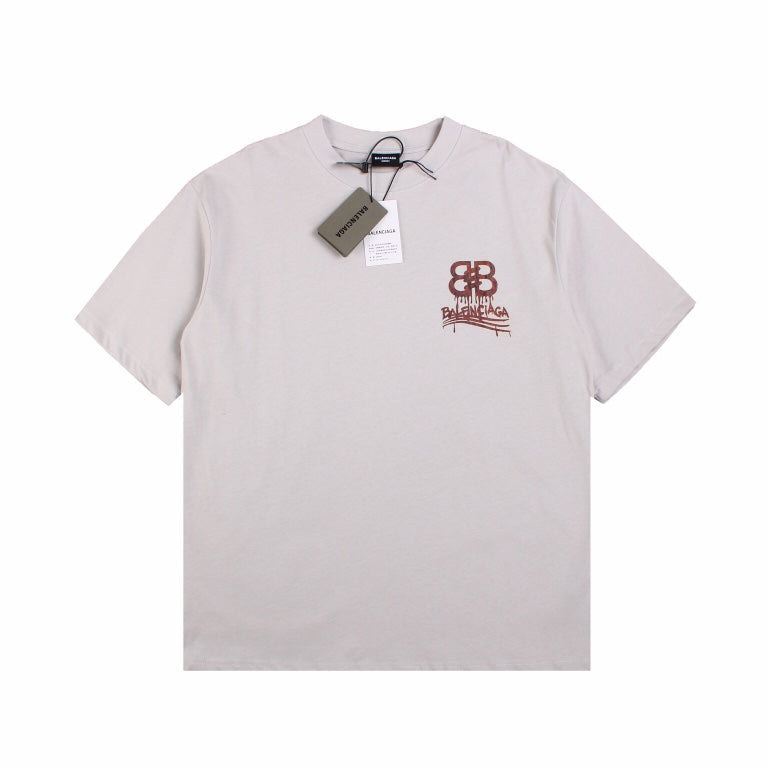 BALENCIAGA LOGO T-SHIRT GRAY - Prime Reps