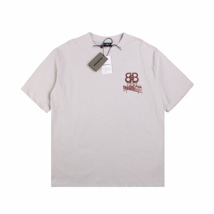 BALENCIAGA LOGO T-SHIRT GRAY - Prime Reps