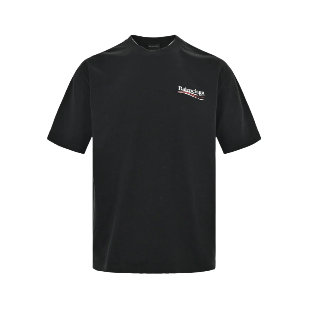 BALENCIAGA POLITICAL CAMPAIGN T-SHIRT BLACK - Prime Reps