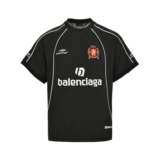 BALENCIAGA SOCCER LOGO T-SHIRT BLACK - Prime Reps