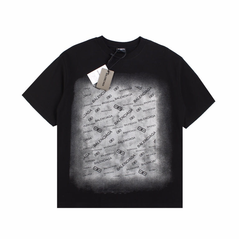 BALENCIAGA SPRAY LOGO T-SHIRT BLACK - Prime Reps