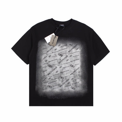 BALENCIAGA SPRAY LOGO T-SHIRT BLACK - Prime Reps