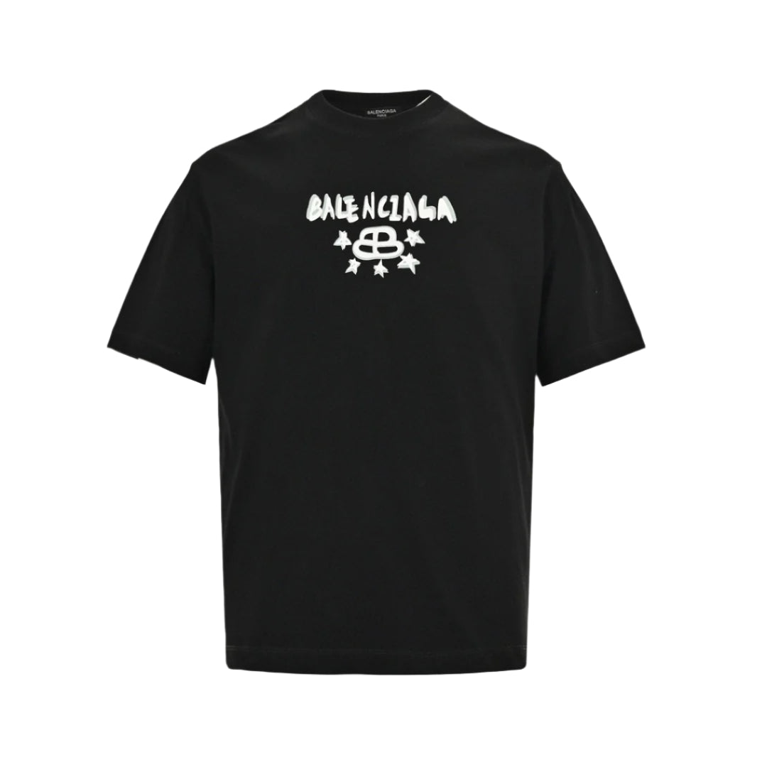BALENCIAGA STAR GRAPHIC T-SHIRT BLACK - Prime Reps
