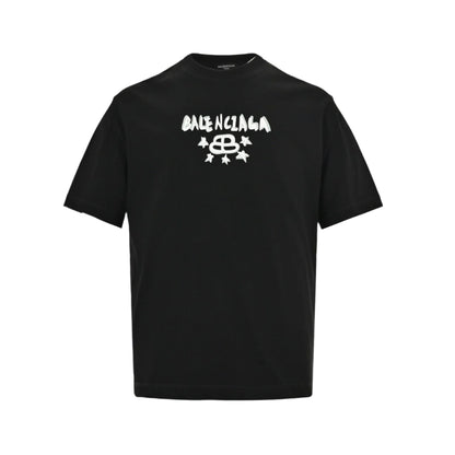 BALENCIAGA STAR GRAPHIC T-SHIRT BLACK - Prime Reps