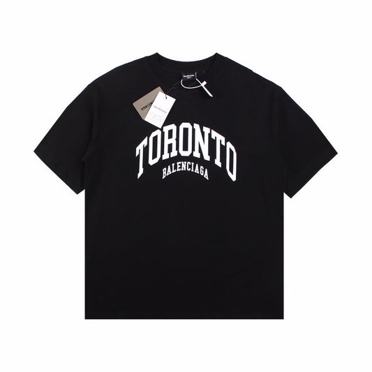 BALENCIAGA TORONTO LOGO T-SHIRT BLACK - Prime Reps