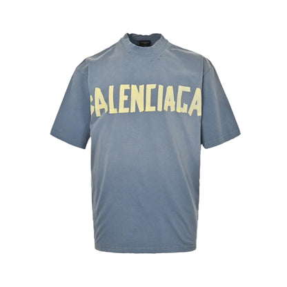 BALENCIAGA VINTAGE LOGO T-SHIRT BLUE - Prime Reps