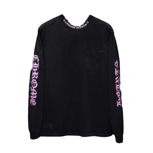 CHROME HEARST PURPLE COLLAR LONGSLEEVE BLACK - Prime Reps