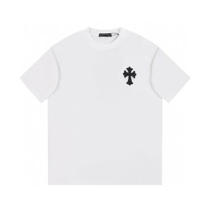 CHROME HEARTS BLACK CROSS T-SHIRT WHITE - Prime Reps