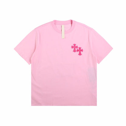 CHROME HEARTS HORSE SHOE LOGO T-SHIRT PINK - Prime Reps
