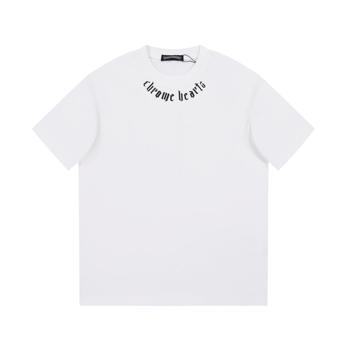 CHROME HEARTS LOGO COLLAR T-SHIRT WHITE - Prime Reps