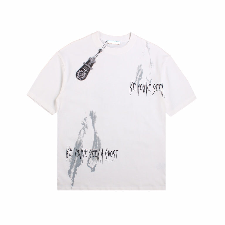 CHROME HEARTS "LOOKING LIKE A GHOST" T-SHIRT WHITE - Prime Reps