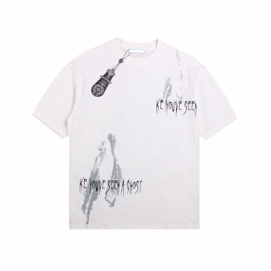 CHROME HEARTS "LOOKING LIKE A GHOST" T-SHIRT WHITE - Prime Reps
