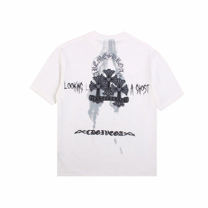 CHROME HEARTS "LOOKING LIKE A GHOST" T-SHIRT WHITE - Prime Reps