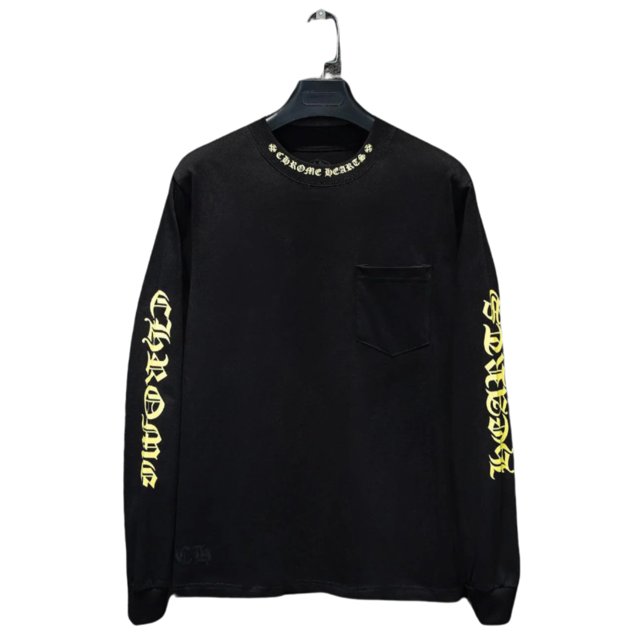CHROME HEARTS YELLOW COLLAR LONGSLEEVE BLACK - Prime Reps