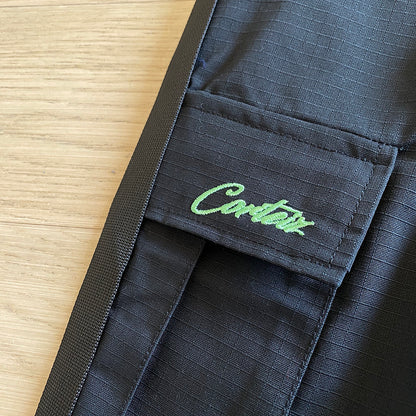 CORTEIZ ALCATRAZ CARGO PANTS BLACK/GREEN - Prime Reps