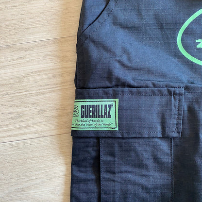 CORTEIZ ALCATRAZ CARGO PANTS BLACK/GREEN - Prime Reps