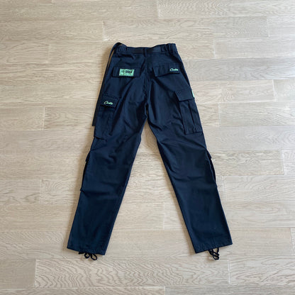 CORTEIZ ALCATRAZ CARGO PANTS BLACK/GREEN - Prime Reps