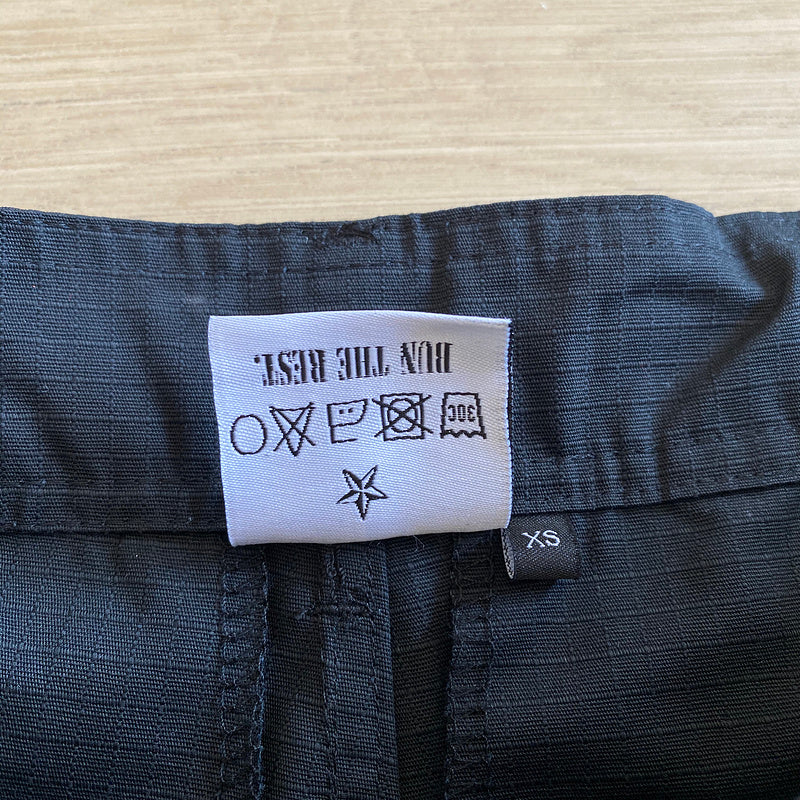 CORTEIZ ALCATRAZ CARGO PANTS BLACK/WHITE - Prime Reps